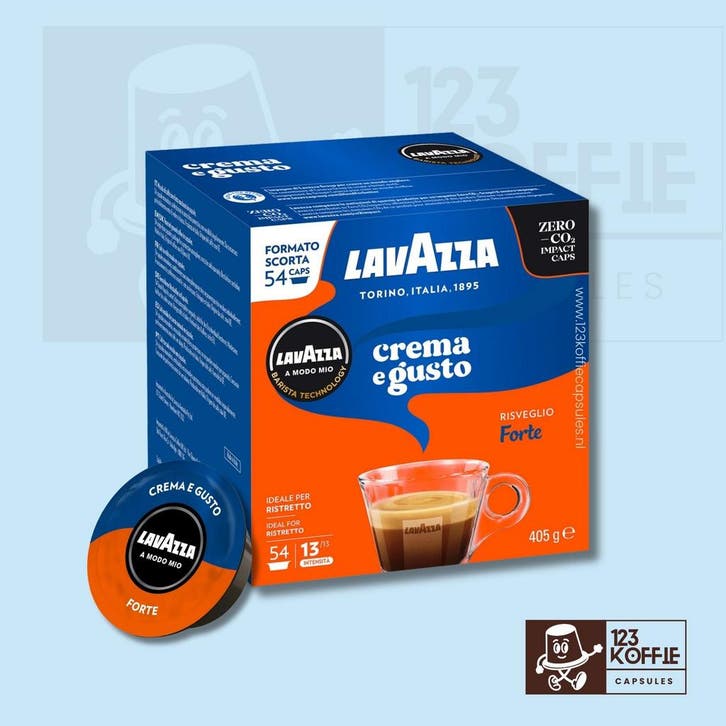 Lavazza Crema e Gusto Forte capsules A Modo Mio 54 stuks, Elektronische apparatuur, Koffiemachine-accessoires, Verzenden