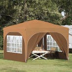 vidaXL Pop-up Feesttent 290 x 290 x 245 cm Beige, Verzenden