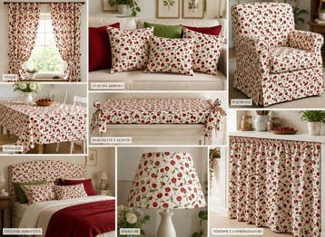 Cherry Garden – Premium meubelstof met botanische fantasie