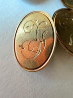 Boutons de manchette - 9 carats Or jaune