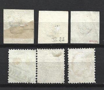 Nederland 1852/1864 - Koning Willem III - NVPH 1-6, Gestempeld