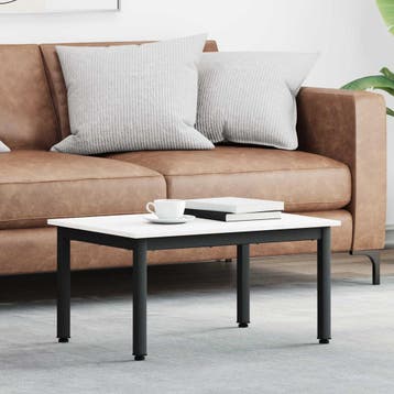 vidaXL Salontafel Wit 70 x 50 x 36 cm Massief grenenhout, Verzenden, Nieuw