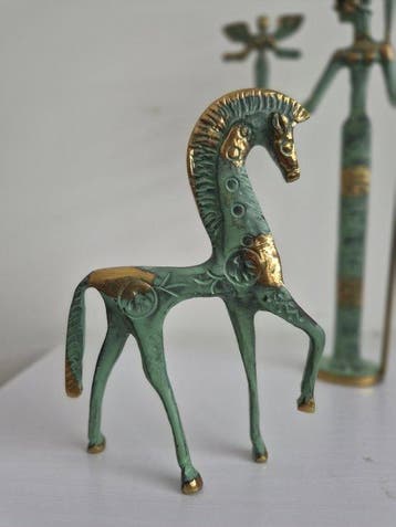 Beeldje, Greek goddess Athena - 26 cm - Brons