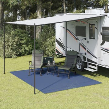 vidaXL Tenttapijt 3,5x2,5 m blauw, Verzenden