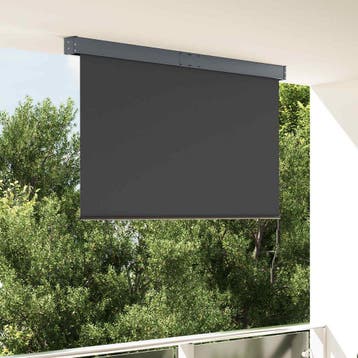 vidaXL Rolgordijn voor buiten 160x250 cm antraciet, Verzenden, Nieuw