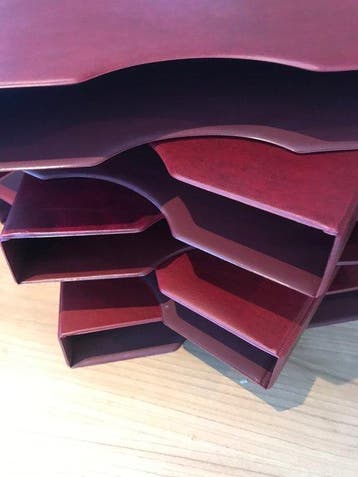 Accessoires - 8 étuis de protection Lindner pour albums, Gestempeld
