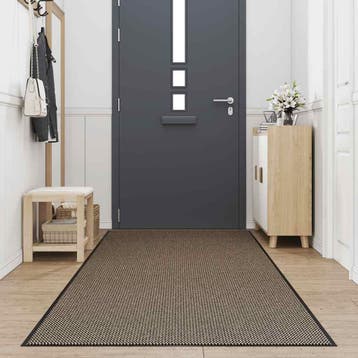 vidaXL Deurmat 115x300 cm bruin, Verzenden, Nieuw