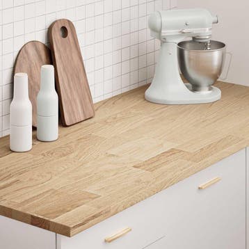 vidaXL Keuken werkblad rechthoekig 140x63,5x2,7 cm massief, Verzenden, Nieuw