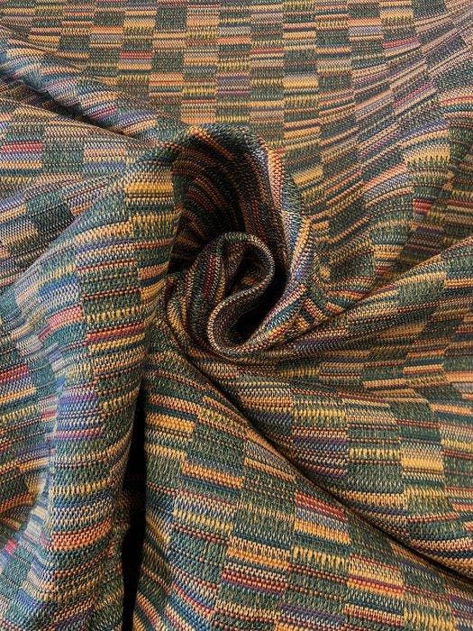 Prestigieuze gobelijn jacquardstof 60 met geometrisch, Antiquités & Art, Tapis & Textile