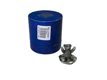 Veiling - Royal Selangor | Pewter Teddybeer Beeldje (1994), Antiek en Kunst, Antiek | Tin