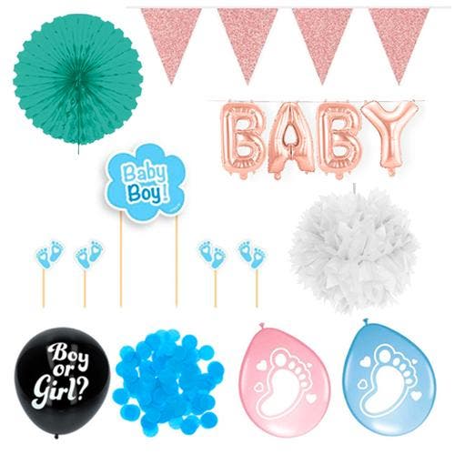 Gender Reveal Jongen Feestpakket, Hobby & Loisirs créatifs, Articles de fête, Envoi