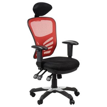 Bureaustoel HG-0001H Red | Zithoogte 45-55cm Luxus, Verzenden, Nieuw in verpakking