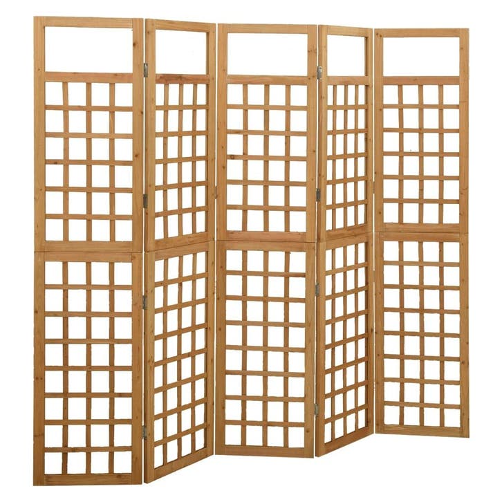 vidaXL Kamerscherm/trellis met 5 panelen 201,5x180 cm, Maison & Meubles, Accessoires pour la Maison | Autre, Envoi