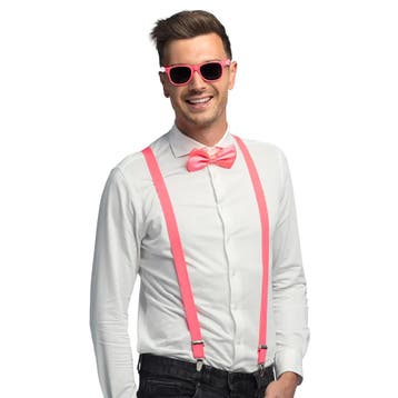 Neon Roze Accessoireset 10 delig, Verzenden, Nieuw
