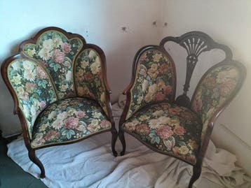 Fauteuil (2) - Walnoot - fauteuils