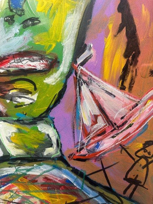 Bertrand Thomassin (1963) - What a wonderful World, Antiquités & Art, Art | Peinture | Moderne