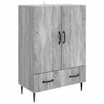 vidaXL Dressoir met lade Grijs sonoma 66 x 34,5 x 95 cm, Verzenden, Nieuw