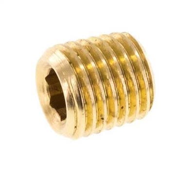 M8x1 Bouchon de fermeture en laiton avec hexagone intérieur, Bricolage & Construction, Verzenden