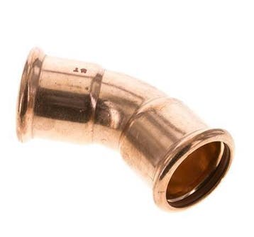 Raccord à sertir coudé 45deg - 42mm Femelle - Alliage de, Verzenden, Nieuw