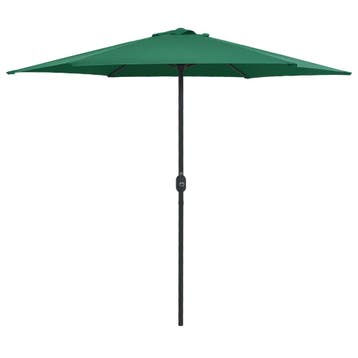 vidaXL Parasol met aluminium paal 270x246 cm groen, Verzenden, Nieuw
