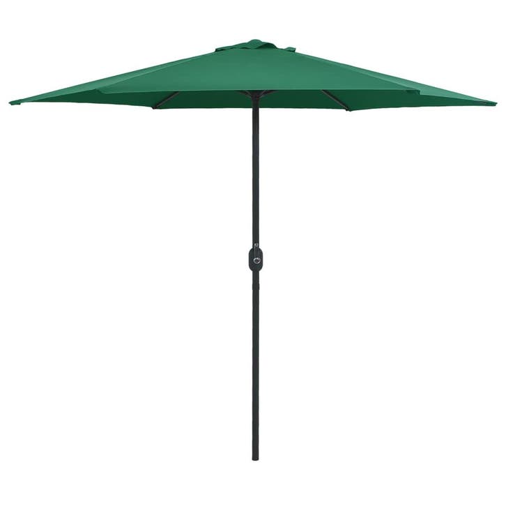 vidaXL Parasol met aluminium paal 270x246 cm groen, Tuin en Terras, Parasols, Nieuw, Verzenden