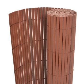 vidaXL Tuinhek Bruin 150 x 500 cm PVC, Verzenden