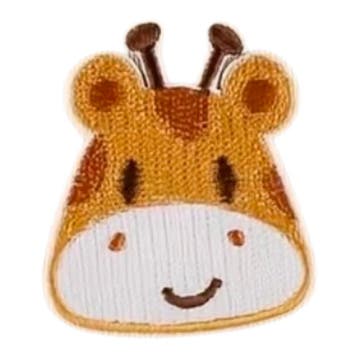 Embleem - giraf - giraffe - 4.9 x 4.1cm - applicatie - op..., Verzenden, Nieuw, Overige typen