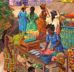 Kleury.art - Market Day under the Baobabs” by Kleury.art