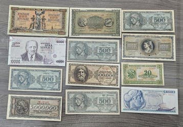 Griekenland. - 25 banknotes - various dates (Zonder