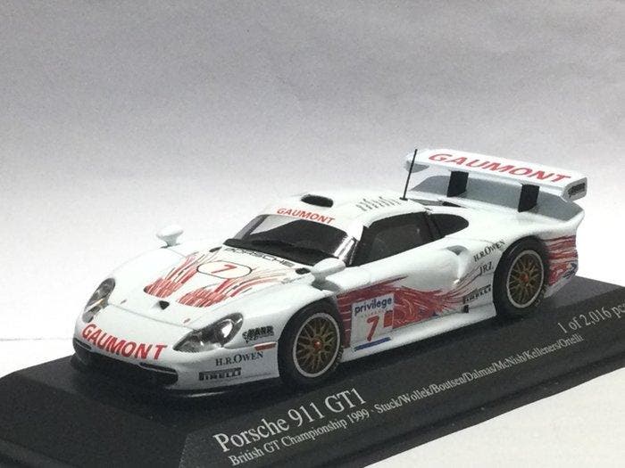 Minichamps 1:43 - Voiture miniature - Porsche 911 GT1, Hobby en Vrije tijd, Modelauto's | 1:5 tot 1:12
