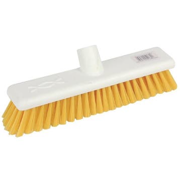 Zachte hygienische bezem 30cm geel | Machine wasbaar tot, Verzenden, Nieuw in verpakking