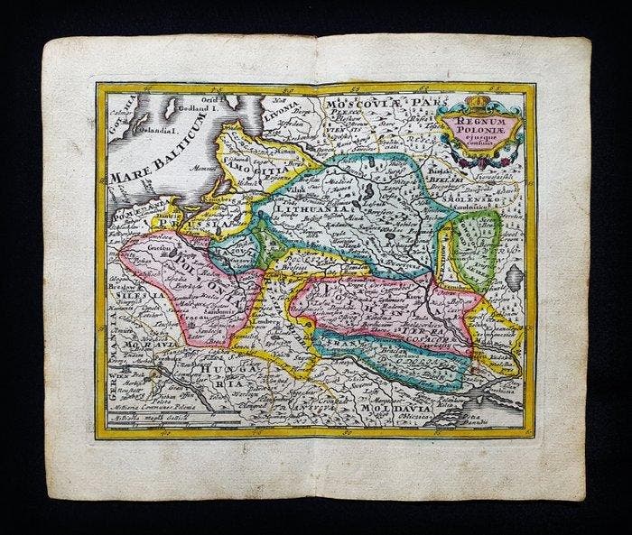 Europa - Polen / Noordoost-Europa / Pruisen / Litouwen /, Boeken, Atlassen en Landkaarten