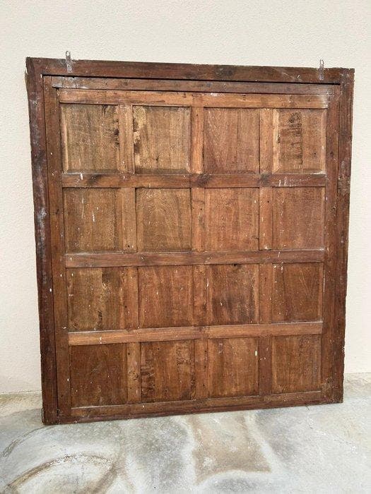 Spiegel - Hout, Glas - H : 170 cm, Antiquités & Art, Antiquités | Autres Antiquités