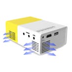 YG300 LED Projector - Mini Beamer Home Media Speler Geel, Verzenden