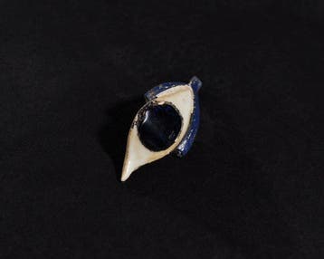 Oude Egypte, late periode Glas Mummy Eye