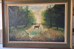Placide Rosseel (1913-1979) (XL-Format) - Ochtendschemer met, Antiquités & Art