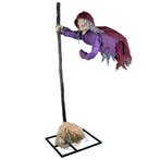 Animatronic Halloween Decoratie Zwevende Heks 195cm Licht, Nieuw