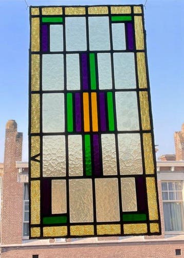 Glas-in-loodraam - 1930-1940