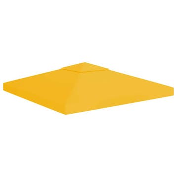 vidaXL Prieeldak 2-laags 310 g/m² 3x3 m geel, Tuin en Terras, Partytenten, Verzenden, Nieuw
