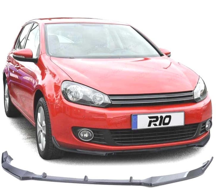 Spoiler Lame Avant Pour Volkswagen Vw Golf 6 5K1 08-12 Carbo, Autos : Pièces & Accessoires, Carrosserie & Tôlerie, Envoi