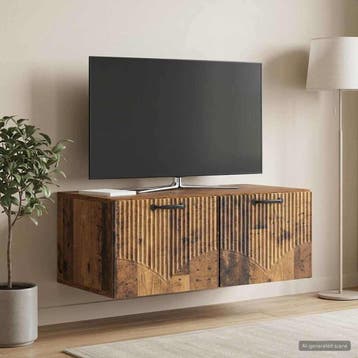 vidaXL Wandmontage TV-kast Oud hout 78,5 x 41 x 30 cm, Verzenden, Nieuw