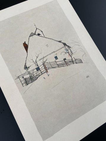 Egon Schiele (1890-1918), after - Knappenberg, Antiek en Kunst