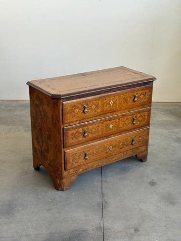Commode - Hout - Piëmontees intarsio