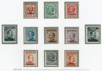 Italiaanse Egeïsche Eilanden - algemene uitgiften 1912/1922