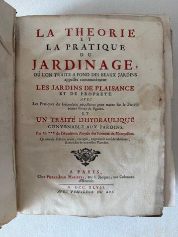 Dézallier D’Argenville - La Théorie et la pratique du, Antiek en Kunst
