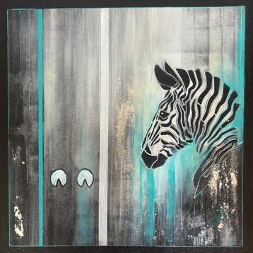 Luca Domiro - Stripes of Belonging III (Zebra) - Original