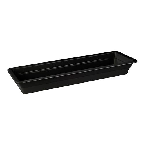 Gastronorm bak zwart melamine | 2/4 GN | 53x16,2x6,5(h)cm, Articles professionnels, Horeca | Équipement de cuisine, Envoi