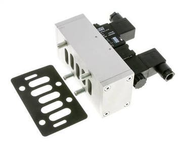 5/3 ISO 5599-3 Electrovanne centrale déchappement 230V AC, Verzenden