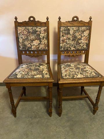 Chaise - Chêne - Paire de chaises malinoises