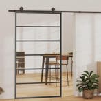 vidaXL Schuifdeur met beslag 102x205 cm aluminium en, Doe-het-zelf en Bouw, Deuren en Vliegenramen, Verzenden, Nieuw